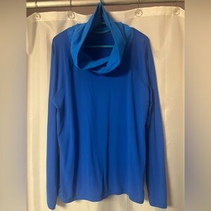 Lululemon Blue Cowl Neck Long Sleeve Top. Size 12 EUC